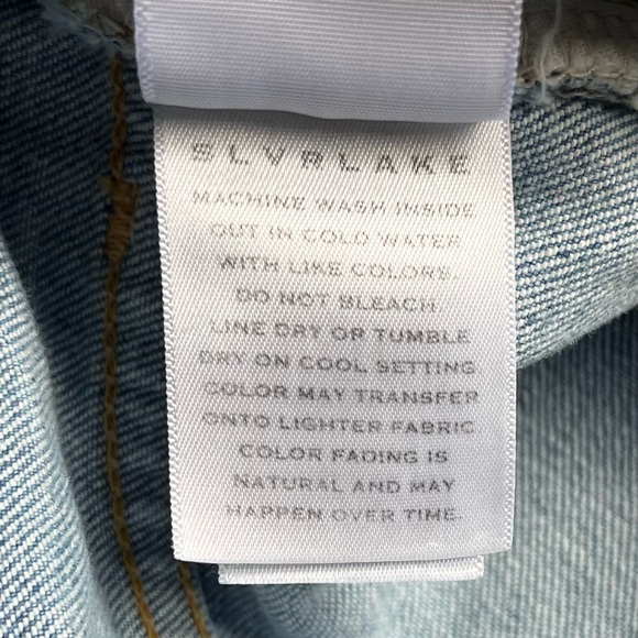 NEW SLVRLAKE Lou Lou Slim-fit Cropped Jeans size 28 Country Roads - Picture 8 of 11